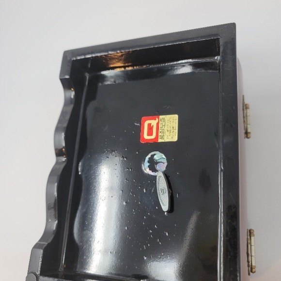 Vintage Mother Of Pearl Inlay Wooden lacquer Arirang Music Jewelry Box Korean - Picture 13 of 13